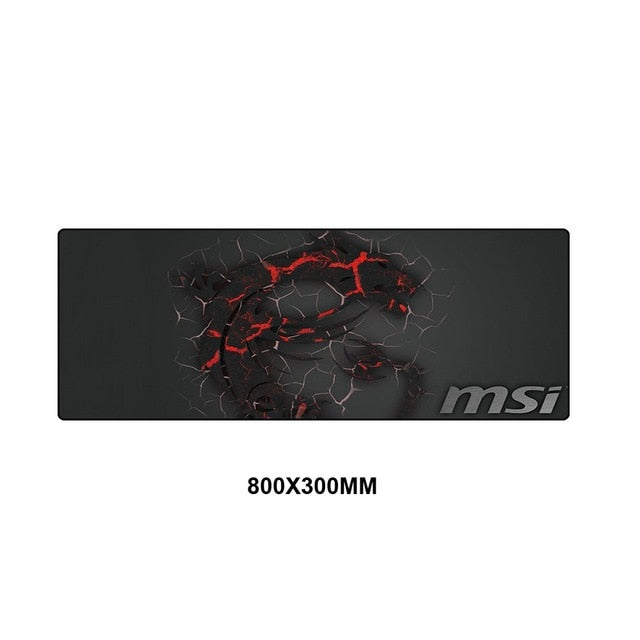 MSI Mouse Pad Large XXL Gamer Anti-slip Rubber Pad Gaming Mousepad to Keyboard Laptop Computer Speed Mice Mouse Desk Play Mats