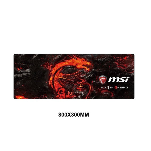 MSI Mouse Pad Large XXL Gamer Anti-slip Rubber Pad Gaming Mousepad to Keyboard Laptop Computer Speed Mice Mouse Desk Play Mats