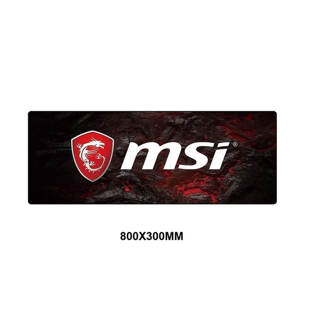 MSI Mouse Pad Large XXL Gamer Anti-slip Rubber Pad Gaming Mousepad to Keyboard Laptop Computer Speed Mice Mouse Desk Play Mats