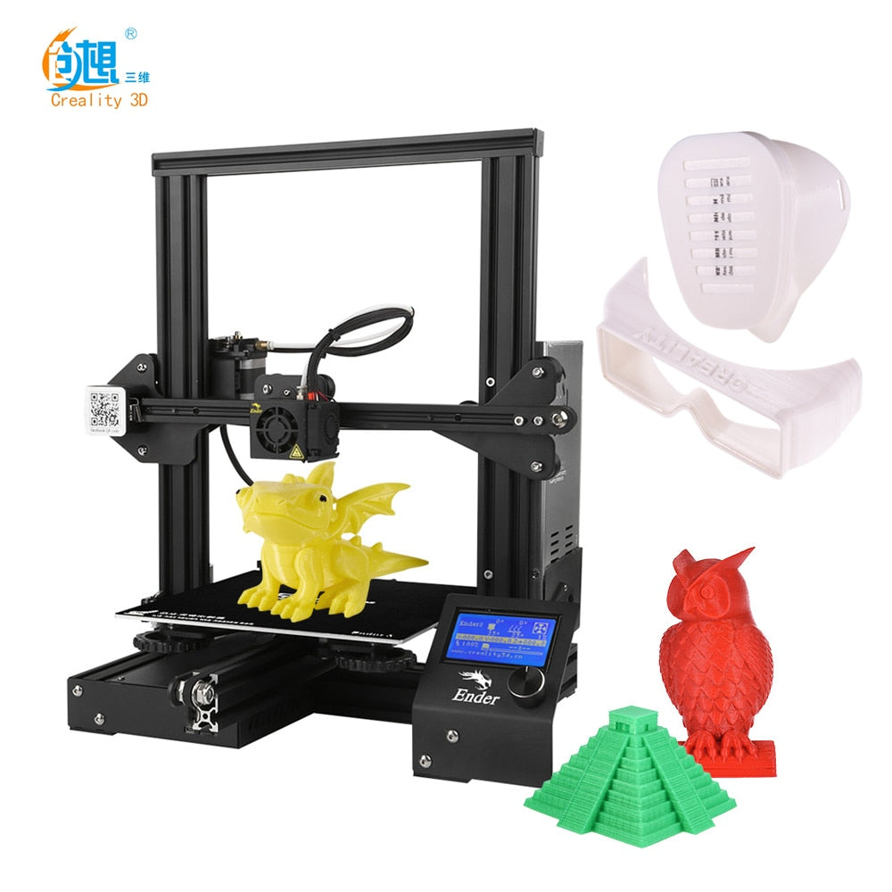 Creality 3D ender 3 / ender 3 Pro 3d printer kit DIY Self-assemble Ender 3 with Upgrade Resume Printing Power impresora 3d