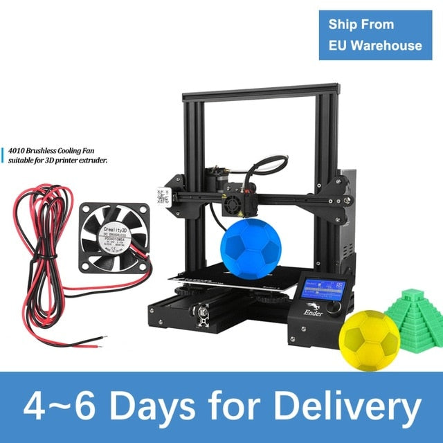 Creality 3D ender 3 / ender 3 Pro 3d printer kit DIY Self-assemble Ender 3 with Upgrade Resume Printing Power impresora 3d