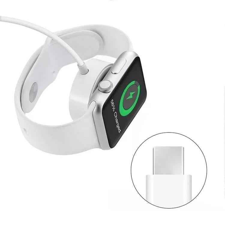 For Apple Watch Series xDfind Magnetic Fast Charger Charging Cable, Type-C Port, Length: 1m(White)