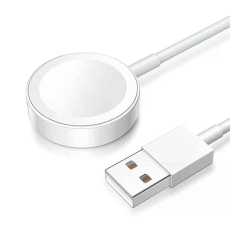 For Apple Watch Series xDfind Magnetic Fast Charger Charging Cable, USB-A Port, Length: 1m(White)