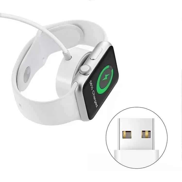 For Apple Watch Series xDfind Magnetic Fast Charger Charging Cable, USB-A Port, Length: 1m(White)