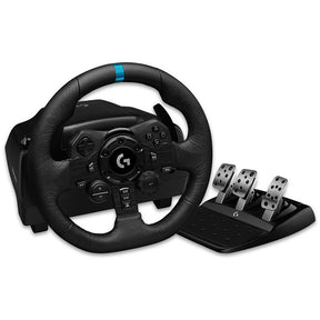 Logitech G923 racing wheel with pedals and shifters for PS5