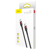 Baseus CATKLF-H91 Cafule Series USB-C / Type-C PD 2.0 60W Flash Charge Cable, Cable Length: 2m