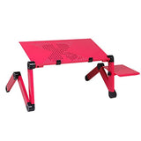 Portable Folding Laptop Table Adjustable With Cooling Fan 42*26 cm