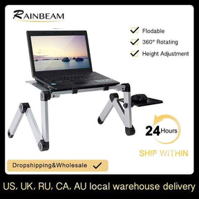 Folding Portable Laptop Desk With Mouse Pad