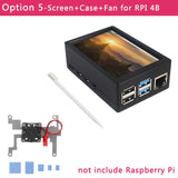 3.5 inch Raspberry Pi 3 Model B+ Touch Screen 480*320 LCD Display + Touch Pen + ABS Case for Raspberry Pi 4 Model B / 3B+ /3B